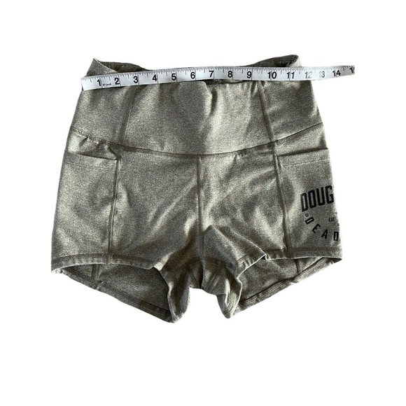 Doughnuts & Deadlifts DNDL Side Pocket Logo Shorts Scrunch Butt Detail Women’s S - Picture 4 of 6
